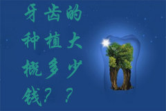 牙齿的种植大概多少钱？